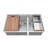 Ruvati 28-inch Workstation Sink 60/40 Double Bowl Undermount Low Divide 16 Gauge Stainless Steel