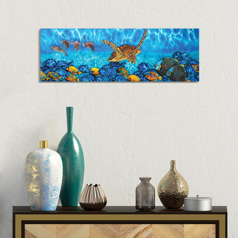 Akumal by Daniel Jean-Baptiste - Wrapped Canvas Panoramic Print, 30.48 cm H x 91.44 cm W x 1.91 cm D