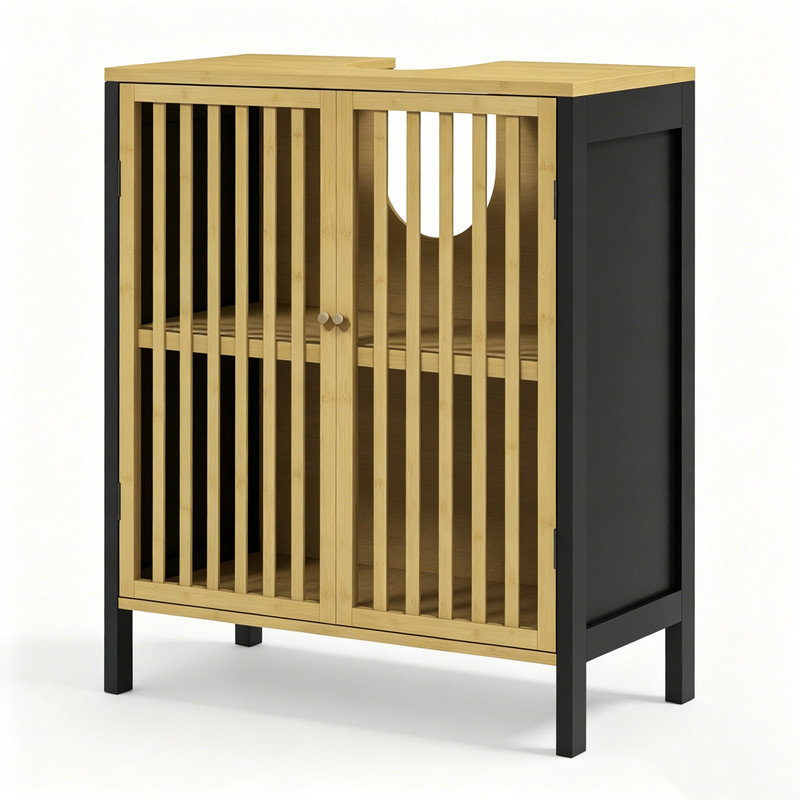 Bathroom Vanity with Basin, Black