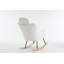 Fauteuil oscillant rembourré en tissu 055-Teddy