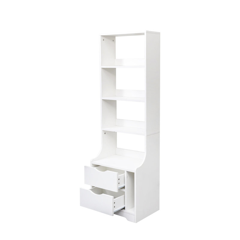 Table de chevet avec bibliothèque, Blanc