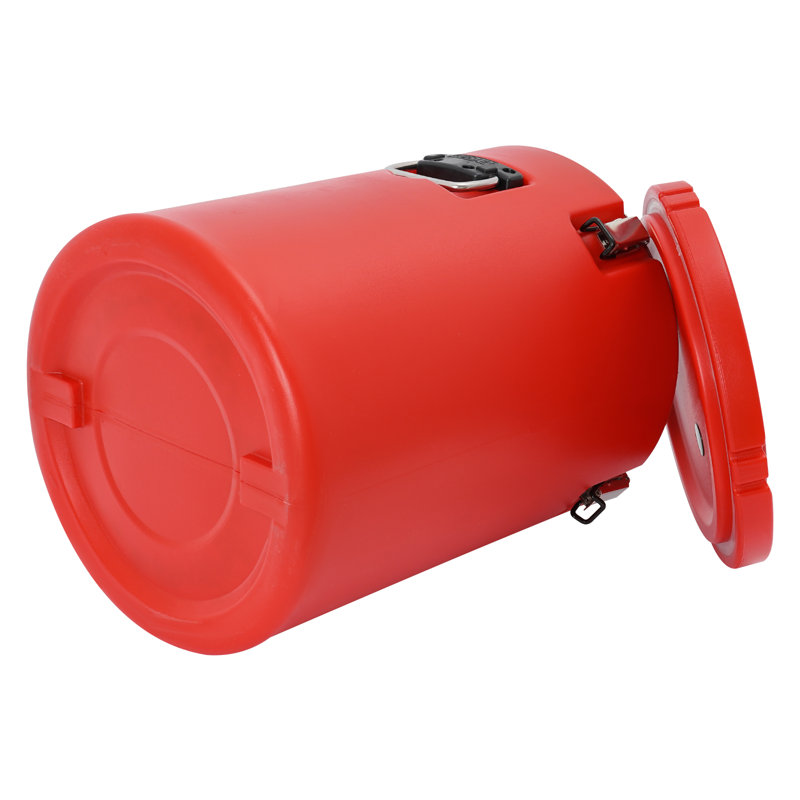9.25Gal Insulated Food Carrier For Hot Or Cold Food Storage, Red