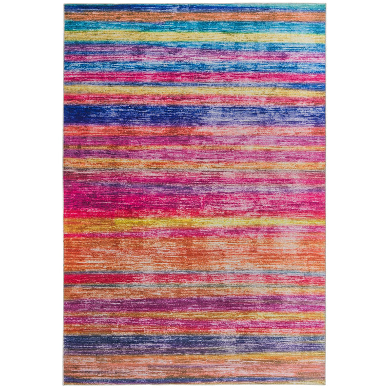 Ikhasa Chenille Abstract Indoor Rug, Rectangle 8'4" x 12'