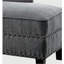 Méridienne en tissu gris