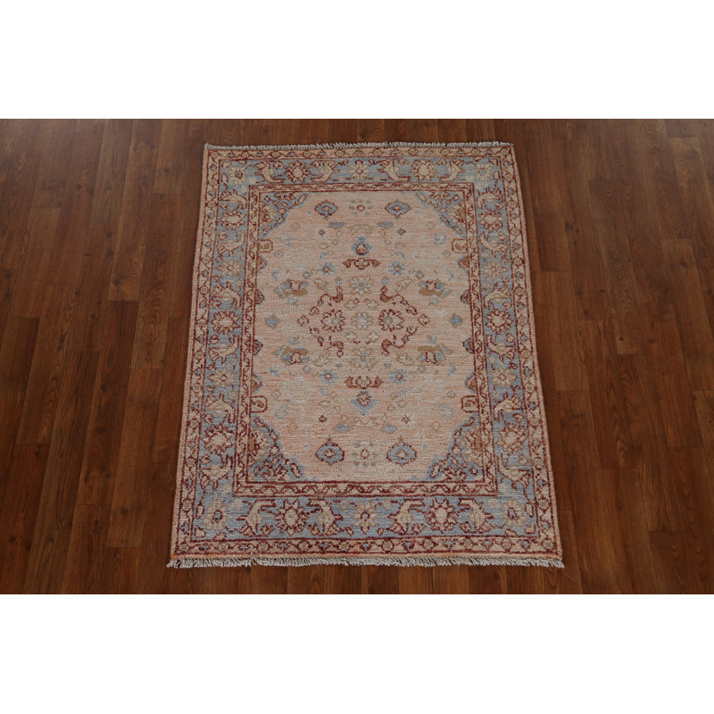 Handmade Oushak Turkish Wool Rug 3x4