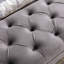 Repose-pieds capitonné en velours avec repose-pieds-69920347