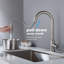 Robinet de cuisine rétractable à poignée simple avec accessoires-55457929