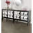 Legault Mirrored 4-Door Buffet Table – 72" Glam Sideboard with Spike Design and Interior Shelving-24736258