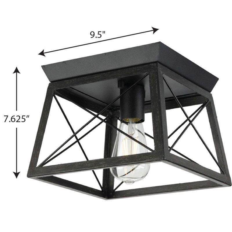 Flush Mount, Black