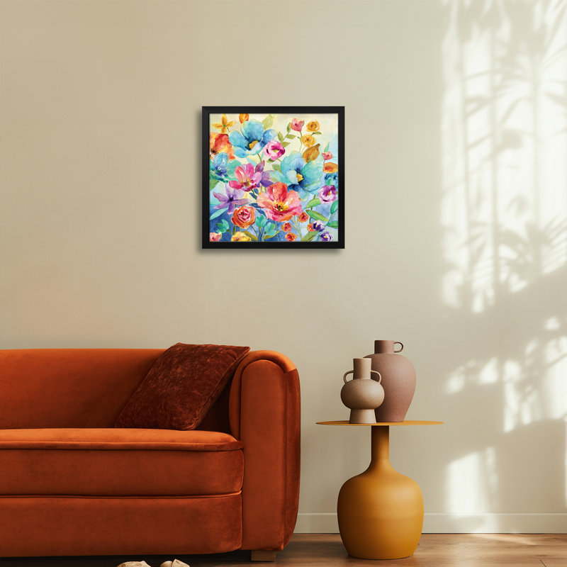 «Garden Potpourri II», reproduction d'art murale - affiche de galerie, H 16 po x l 16 po
