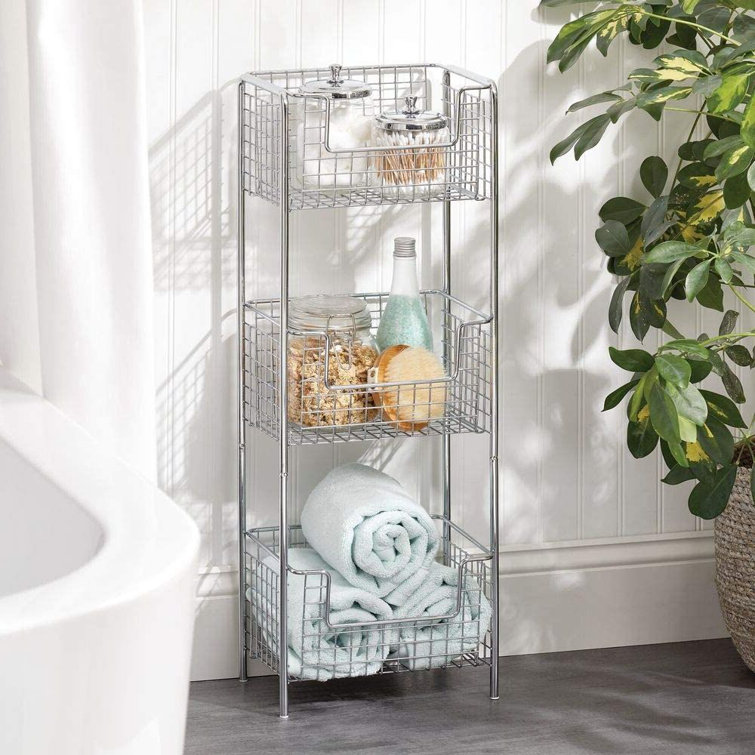 Hyeon Metal Freestanding Bathroom Shelves