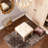 Square Upholstered Rustic Ottoman Bench