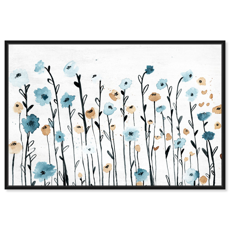 Art graphique sur toile tendue « Beautiful Growth » Ariaana, 30 po x 45 po, Impression encadrée, Noir