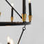 Lustre 47 pouces à 2 niveaux 27 lumières à roulettes 47 pouces