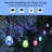 48FT 15-Bulb Outdoor Plug-in Standard String Lights with Shatterproof Color Changing Bulbs & Remote Control, Linkable