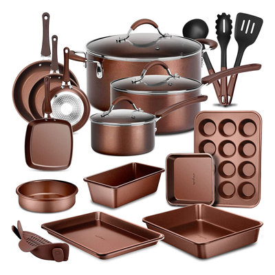 20 - Piece Non-Stick Aluminum Cookware Set