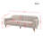 75.5" Velvet Sofa