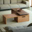 Table basse en bois massif Wabi-sabi