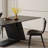 Modern Black Rock plate Dining Table-102023055