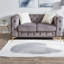 Canapé à compression, causeuse Chesterfield moderne en velours gris de 61 pouces pour la maison