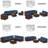 Wicker 6 - Person Modular Patio Conversation Set with Cushions-1562218023