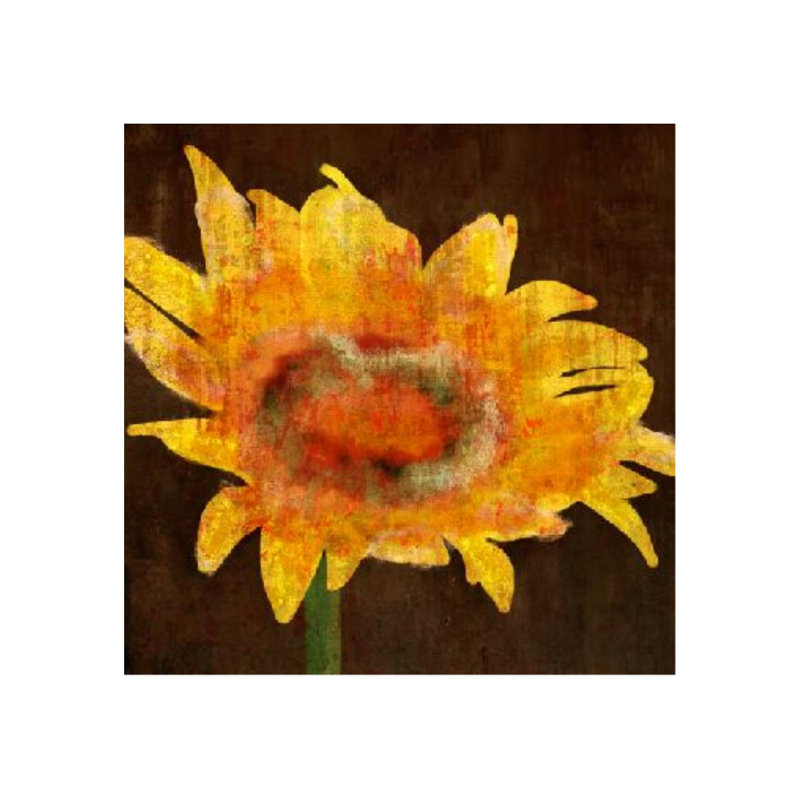 Flor Urbana I Painting by Sofia Fox, Knife Gel, 24" H x 24" W 