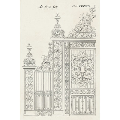 Design For An Iron Gate II by Langley - Wrapped Canvas Print
