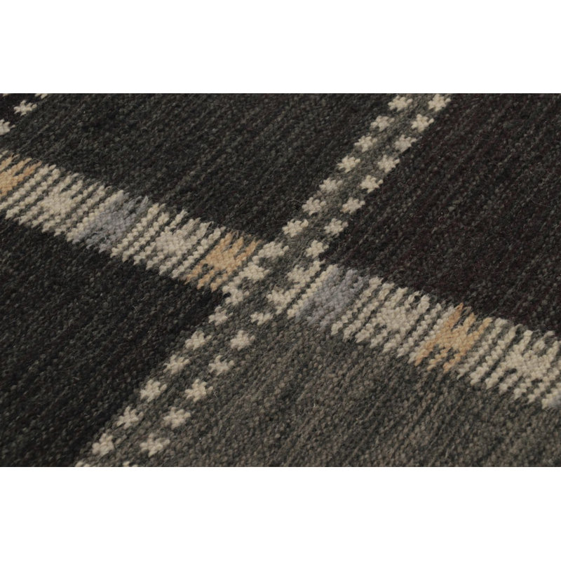 Scandinavian Wool Geometric Area Rug, Rectangle 12' x 15'
