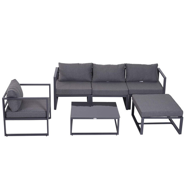 Broome 5 - Person Garden Lounge Set with Cushions