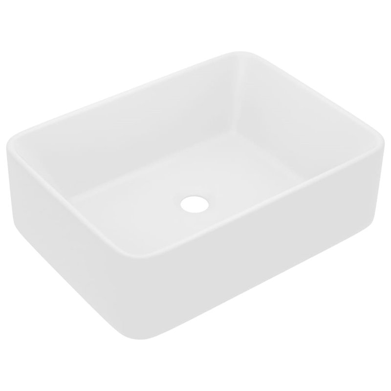 Metro Lane Kratz 300mm L x 410mm W Ceramic Rectangular Sink, White