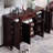 Dark-walnut Solid + Manufactured Wood Shoe Storage Bench