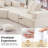 Luxury Loveseat Frame for Modular Sectional Sofa, Convertible Compressed Couch, Spacious Foam-Filled Sofa for Comfortable Living Room