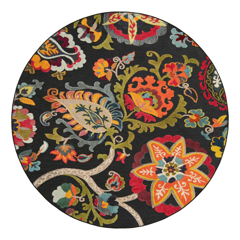 Tapis Bungalow Rose Nahla Caimin, Rond 7 pi 10 po