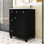 Chic 24-Inch 2 Drawers Bathroom Vanity with Ceramic Sink and Space-Saving Design-791560663-795092399
