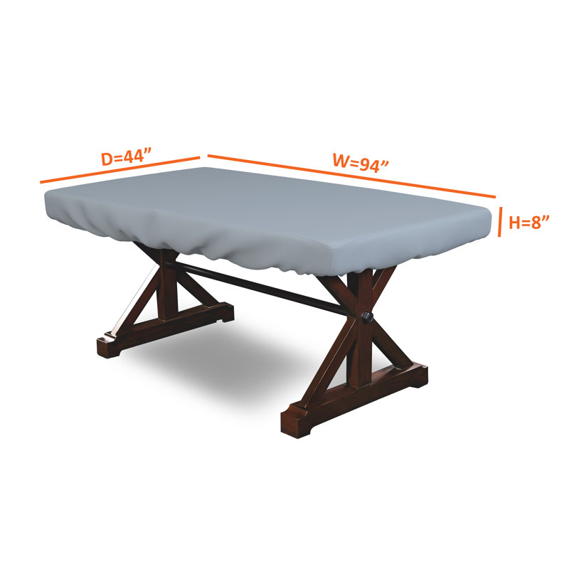 Housse de table de poker polyvalente pour l'intérieur et l'extérieur, gris, L 44 po x l 94 po