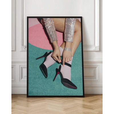 «Black Heels», reproduction d'art chic