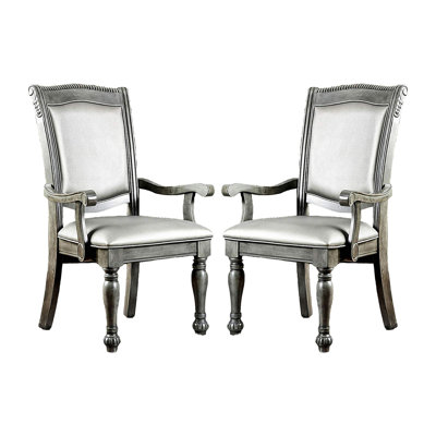 Mappsville 19'' H Faux Leather Upholstered Armchair