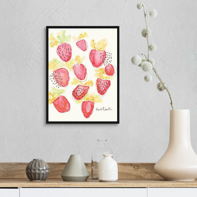 " Strawberry Patch " Watercolor Print
