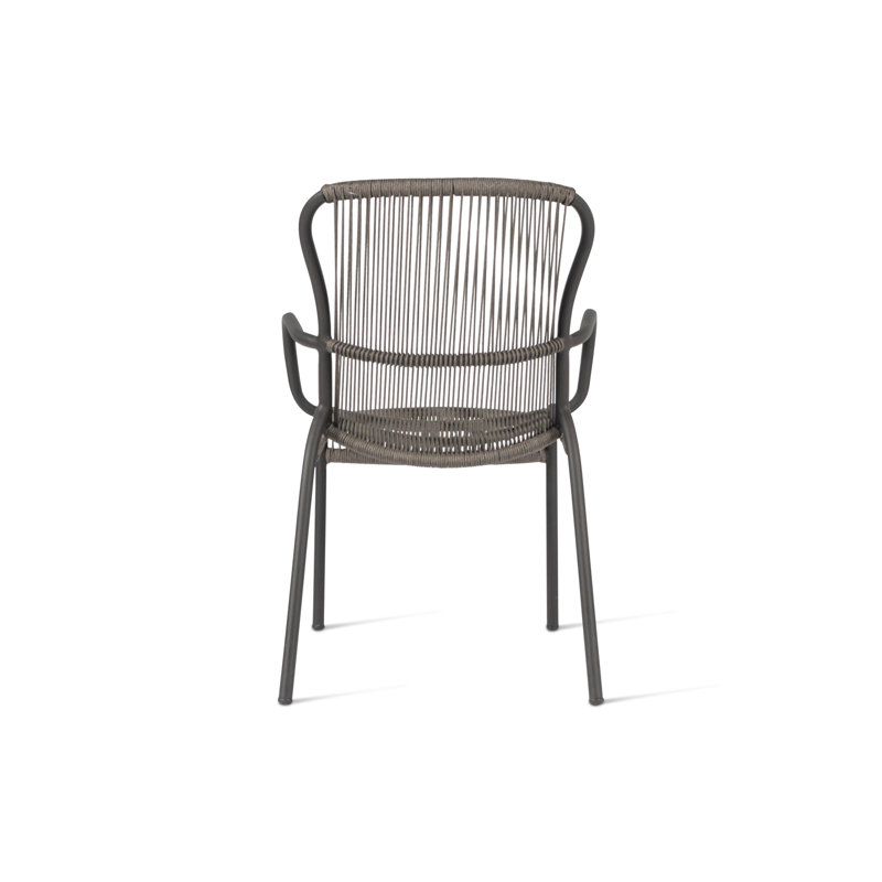 Loop Outdoor Dining Armchair, Gray