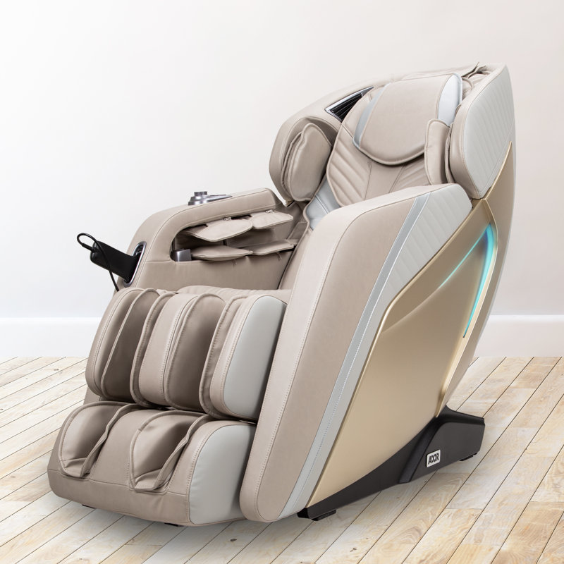 Fauteuil de massage 3D Integra, Similicuir taupe, Taupe
