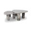Zion Coffee Table Set - Merlot Marble-939944889