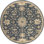Tapis bleu marine / brun / beige en laine touffeté à la main Arden