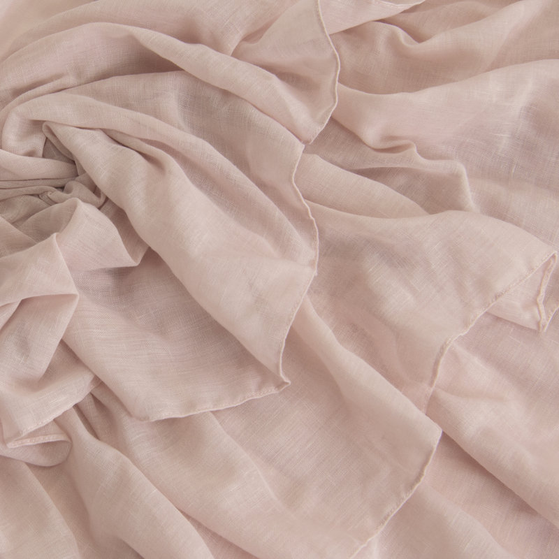 Neuville Semi Sheer Sliding Panel Pair, Pink