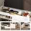 Banc de rangement pour chaussures 39,4 po, banc de rangement avec support latéral, banc de rangement pour chaussures avec coussin supérieur pour chambre à coucher, salon et entrée, blanc-236374229-247001331