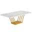 Bureau d'ordinateur de direction Mid-Century avec plateau en faux marbre Parvina