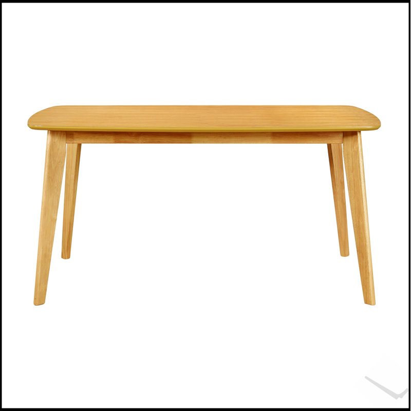 Table de salle à manger en chêne naturel pour une élégance décontractée et une durabilité robuste, parfaite pour toute salle à manger ou cuisine.