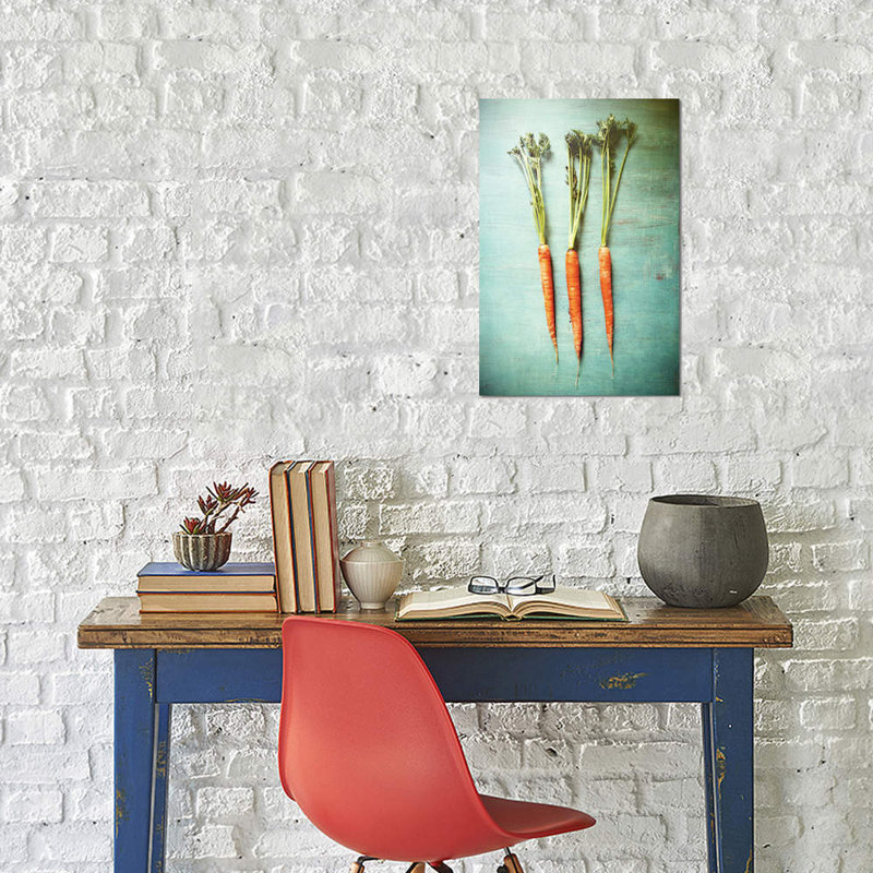 Three Carrots by Olivia Joy StClaire - Wrapped Canvas Print, 66.04 cm H x 45.72 cm W x 1.91 cm D