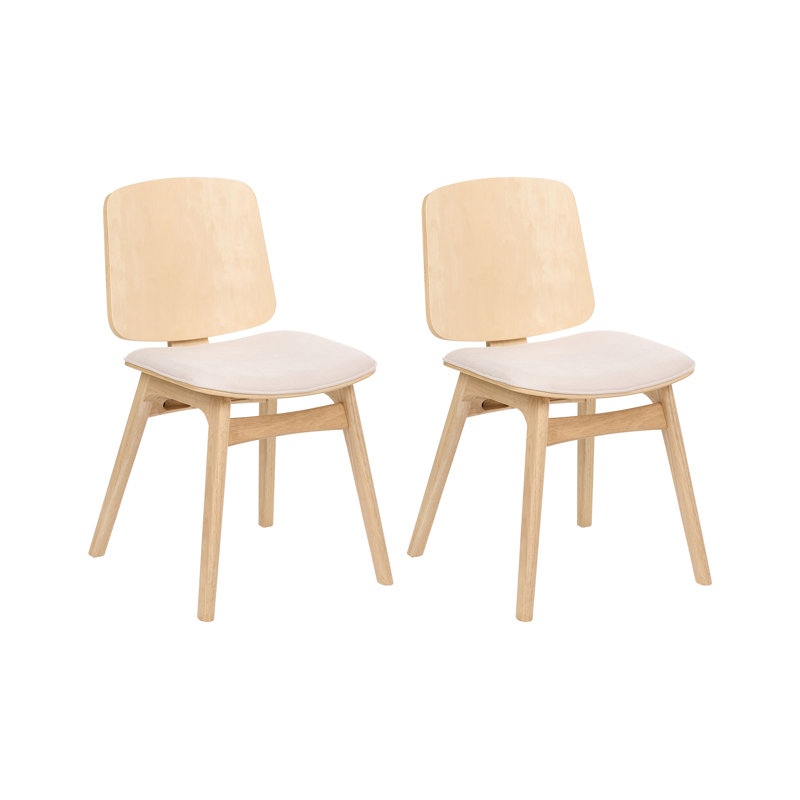 Antrim 46 cm H Upholstered Fabric Dining Chair in Beige