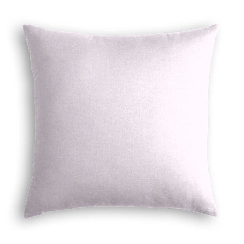 Housse de coussin carrée, 16 po x 16 po, Mauve pâle, Duvet