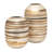 Glass Vase Glass with Hand-applied Textured Swirl Detailing.-1927357095